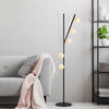 Lampadar Domino 11041 Negru / Crem