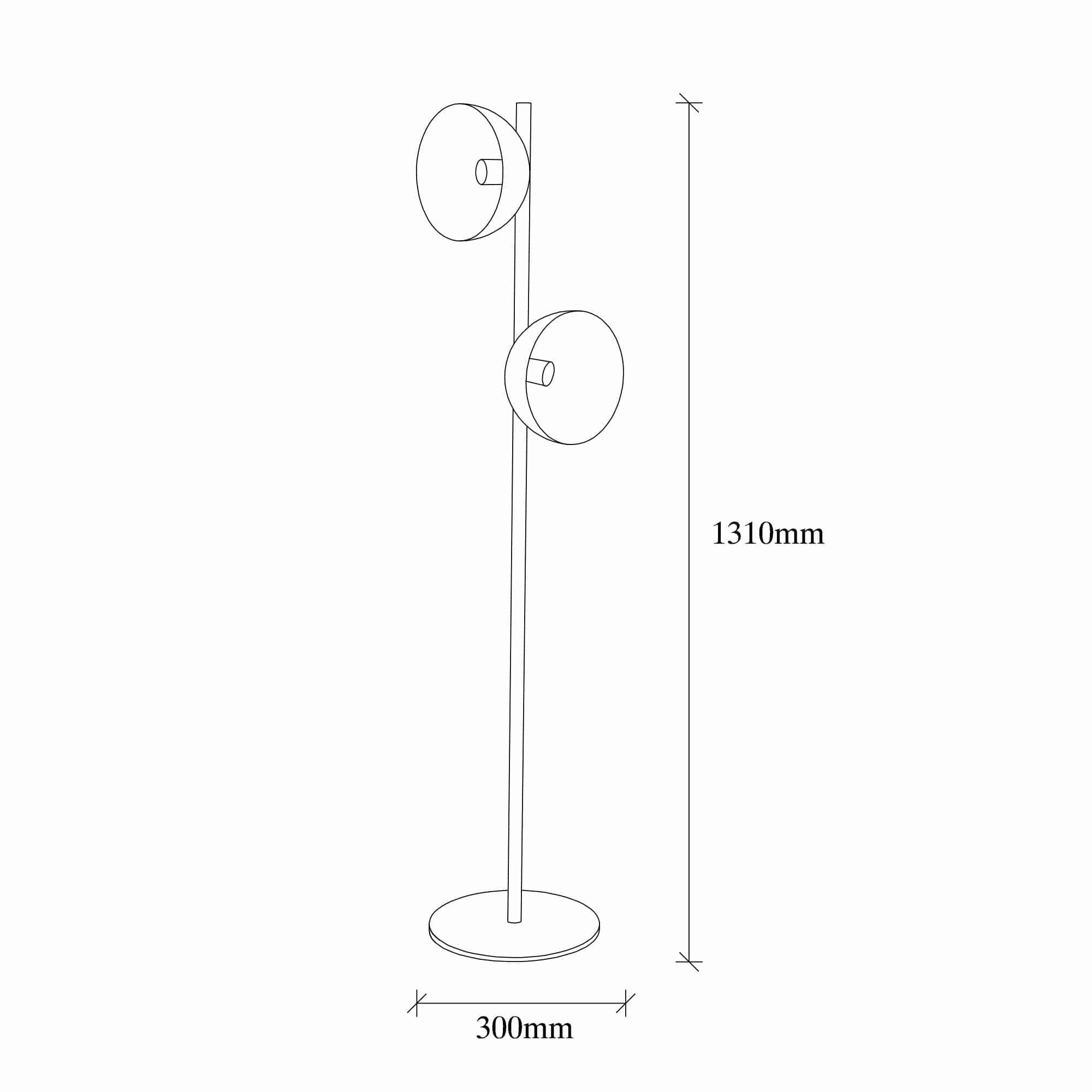 Lampadar Dram 4011 Negru / Auriu (2)