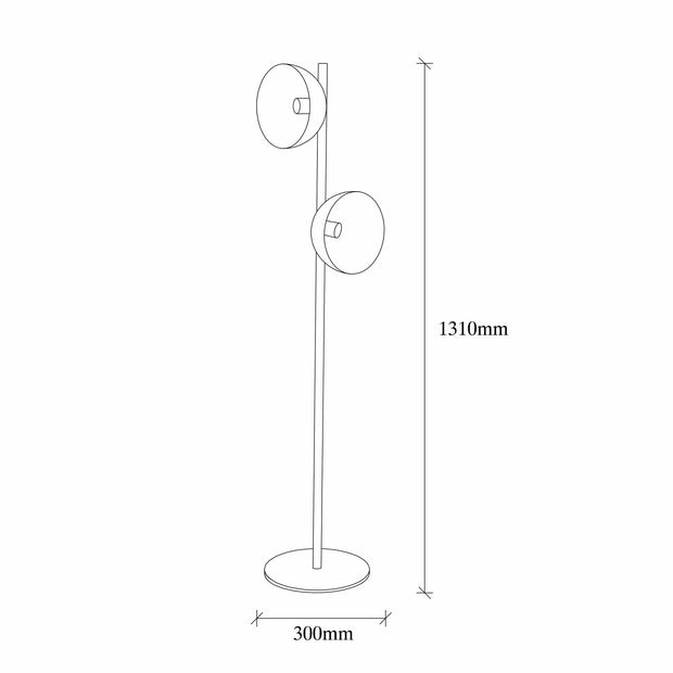 Lampadar Dram 4011 Negru / Auriu (2)