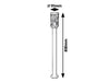 RabaLux Lampadar exterior Budapest 8890 Maro / Transparent