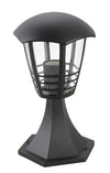 Lampadar exterior Marseille 8619 Negru / Transparent