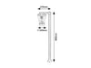 RabaLux Lampadar exterior Savano 7269 Antracit / Transparent