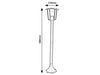 Lampadar exterior Taverna 7129 Negru / Transparent (2)