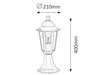 Lampadar exterior Velence 8205 Alb / Transparent (1)