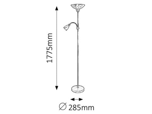 Lampadar Harmony 4091 Gri / Alb (1)