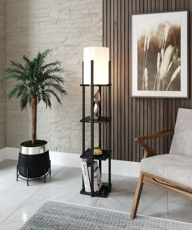 Lampadar Nora Black Negru