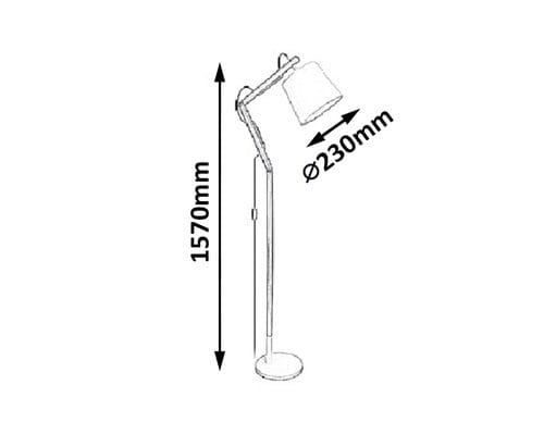 RabaLux Lampadar Thomas 4192 Alb