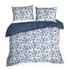 Lenjerie de pat din bumbac, Palermo 2 Alb / Albastru & ERFRNY-BEDLINEN-PALERMO-2-WHITE-BLUE