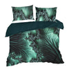 Lenjerie de pat din bumbac, Premium 15 Negru / Turcoaz & ERFRNY-BEDLINEN-PREMIUM-15-BLACK-TURQUOISE