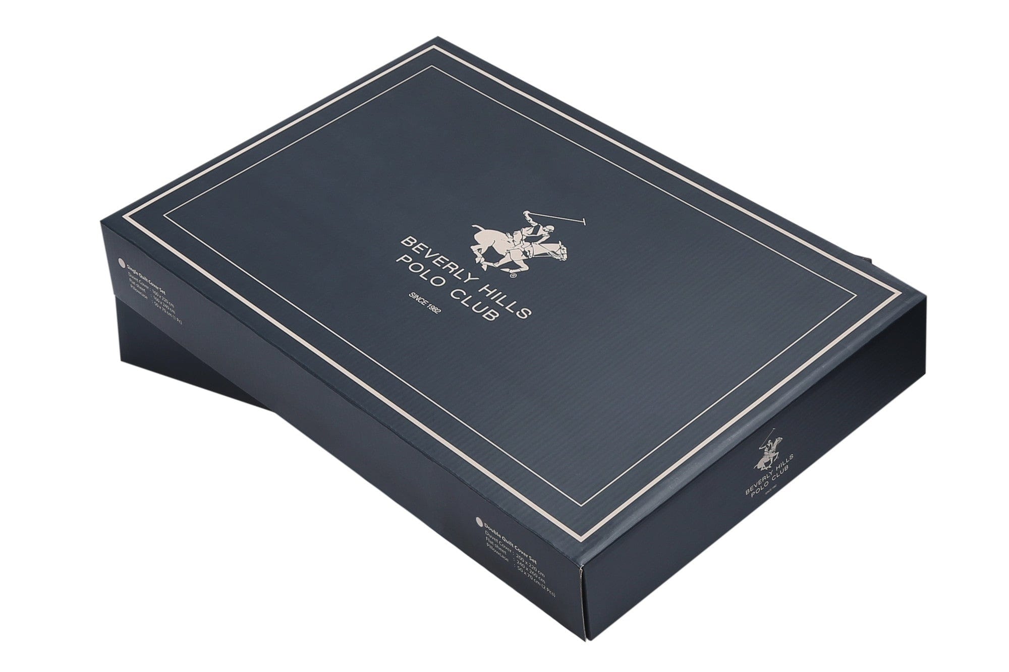 Lenjerie de pat din bumbac Ranforce, Beverly Hills Polo Club BHPC 002 Rosu / Alb, 200 x 220 cm (1)