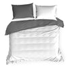 Lenjerie de pat din bumbac Satinat, Nova 3 Alb / Gri & ERFRNY-BEDLINEN-NOVA-3-WHITE-STEEL