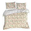 Lenjerie de pat din bumbac, Sonia Alb / Roz & ERFRNY-BEDLINEN-SONIA-WHITE-PINK