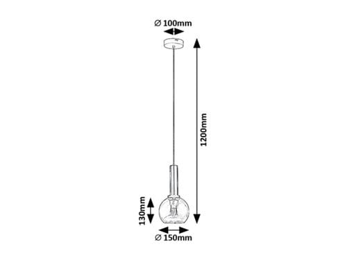 Lustra Centio 72171 Negru / Fumuriu (3)