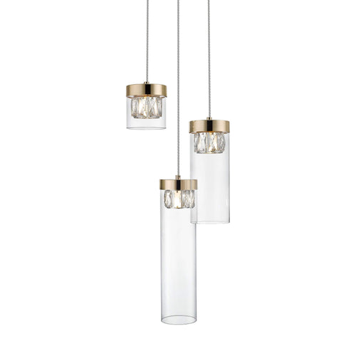 Lustra Gem Auriu / Transparent