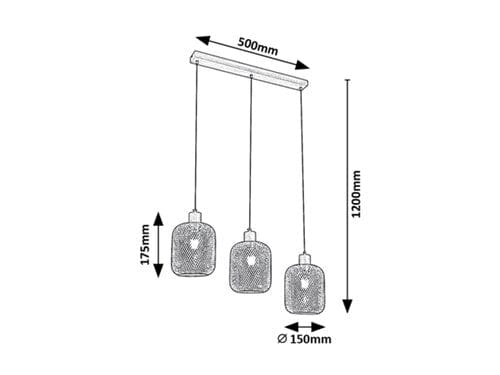 Lustra Grendel 3132 Fag / Negru Mat (2)