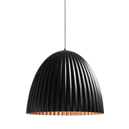 Customform Lustra Plissart L Negru / Cupru