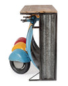 Bizzotto Masa de bar din lemn de mango si metal, Tris Vespa Multicolor, L143,5xl75xH100,3 cm