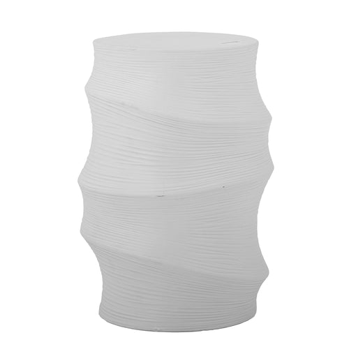 Bloomingville Masa de cafea din ceramica, Volise Alb, Ø37xH51 cm