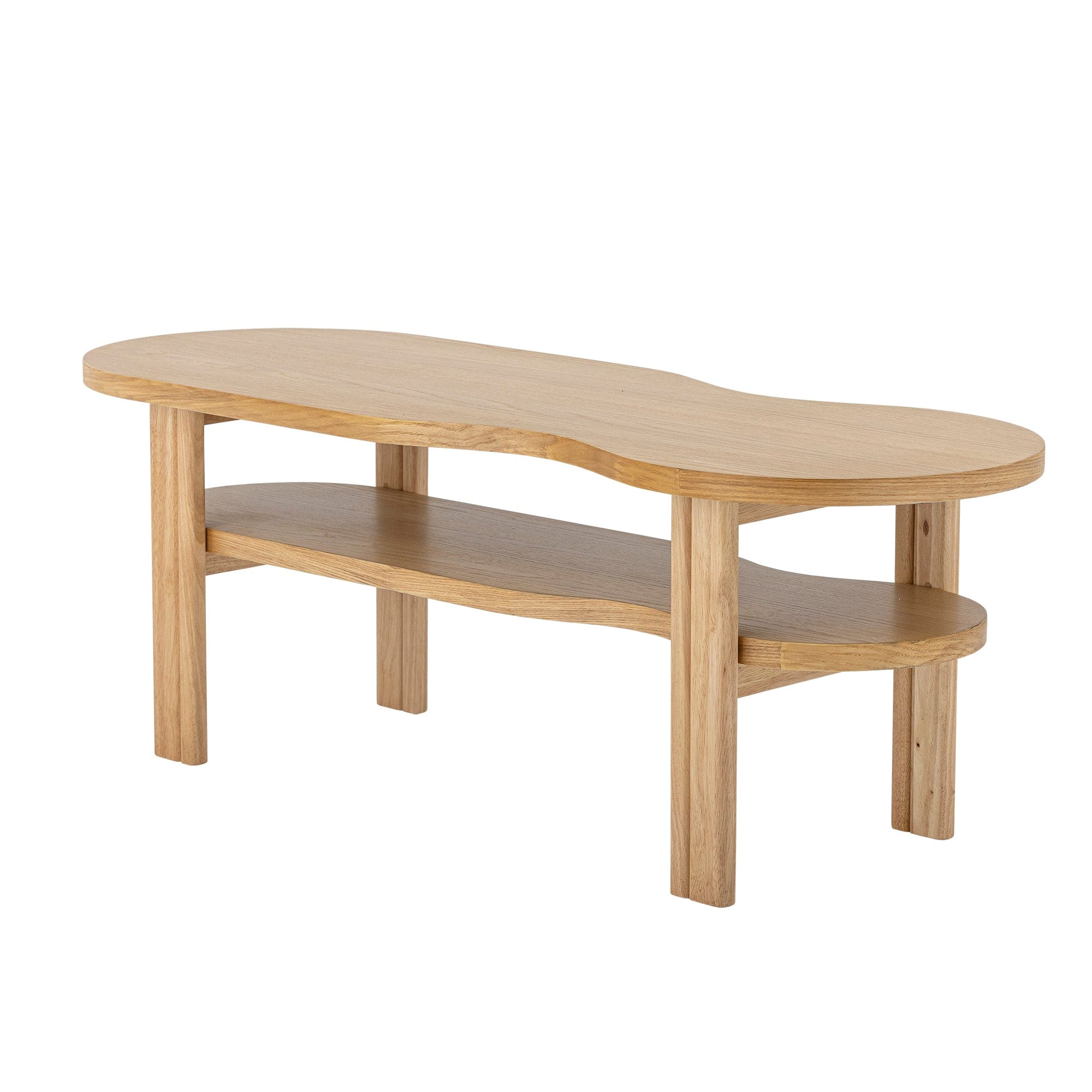 Bloomingville Masa de cafea din furnir si MDF, Valria Natural, L120xl43xH42 cm