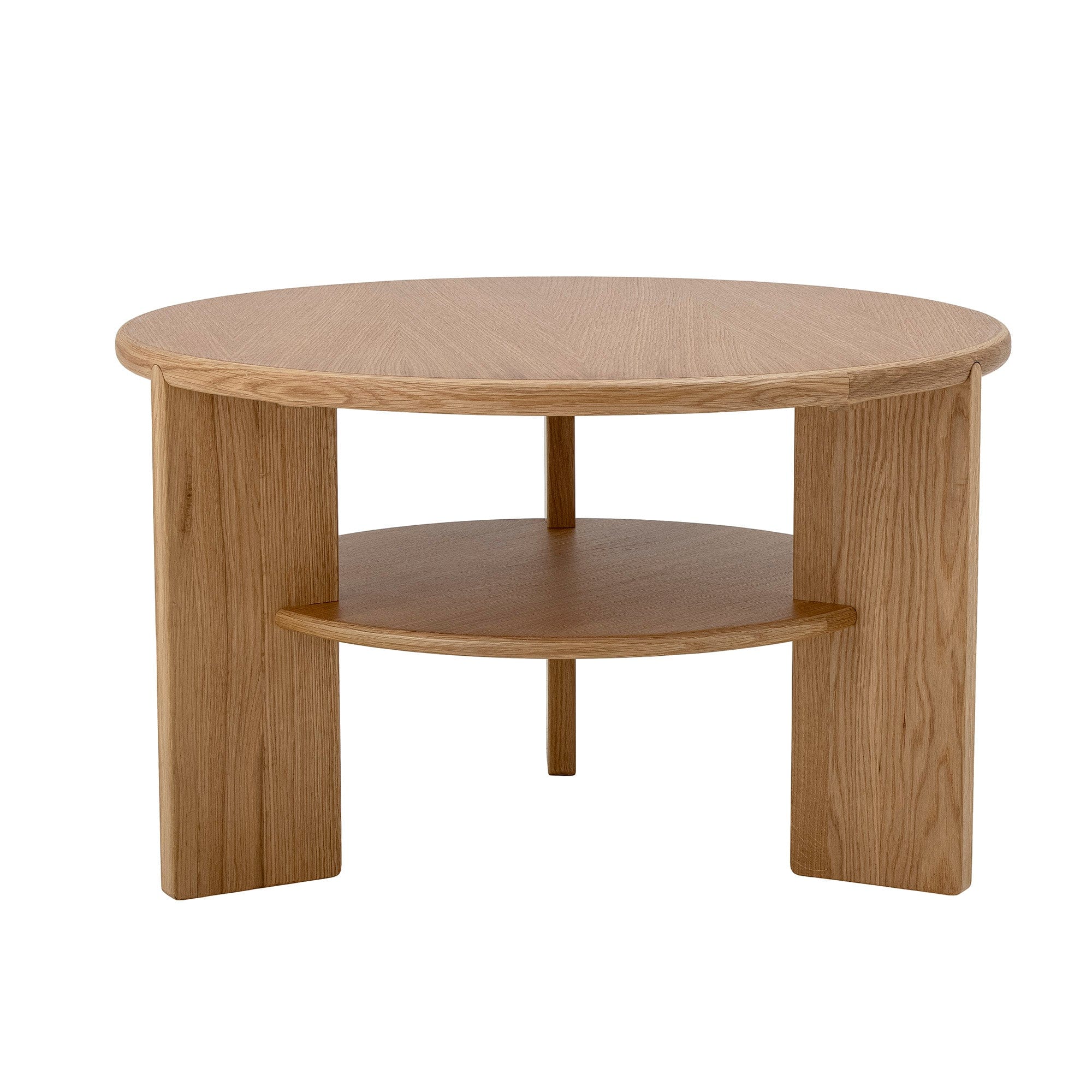 Bloomingville Masa de cafea din lemn, MDF si furnir, Lourdes Natural, Ø72xH41 cm