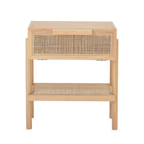 Bloomingville Masa de cafea din lemn, MDF si ratan, Manon Natural, L49xl35,66xH54 cm