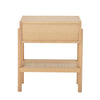 Bloomingville Masa de cafea din lemn, MDF si ratan, Manon Natural, L49xl35,66xH54 cm