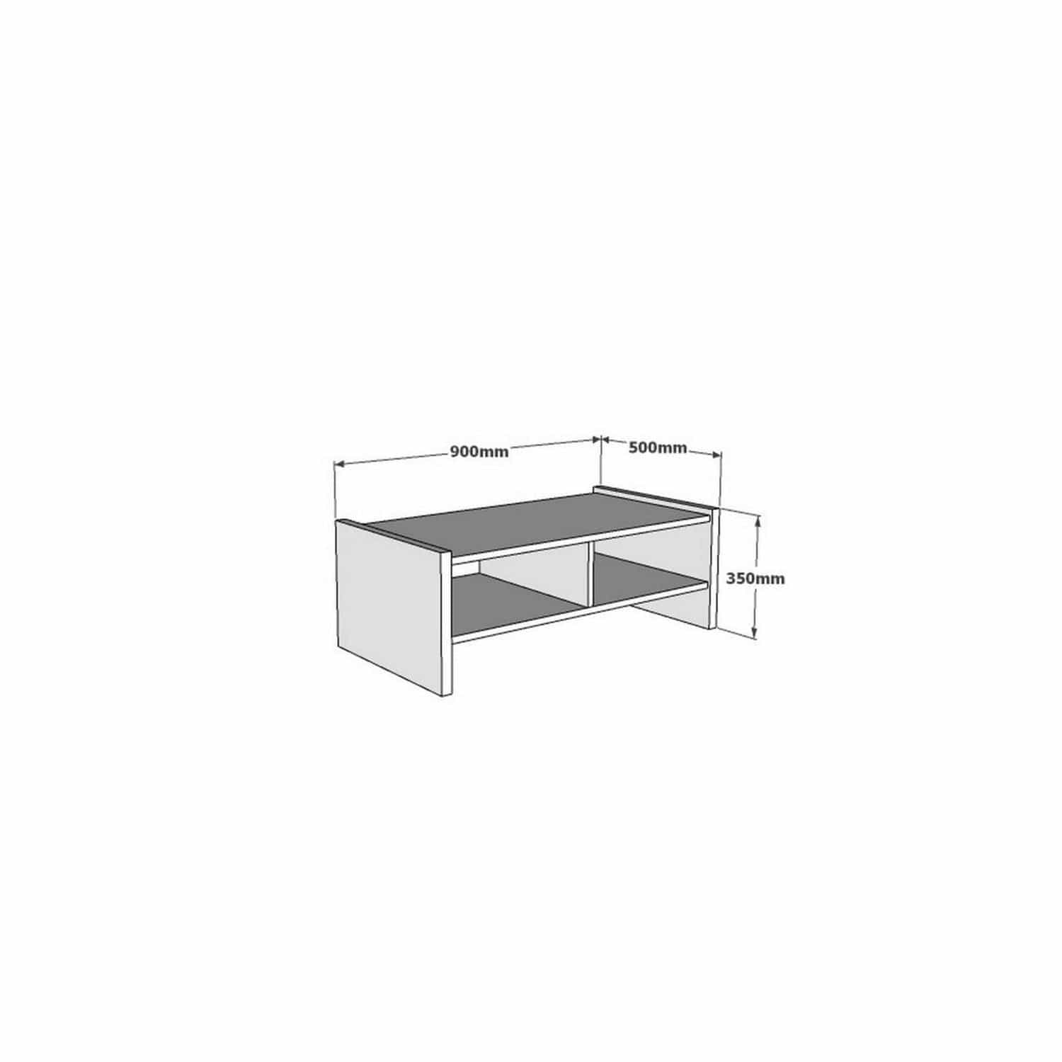 Masa de cafea din lemn, Pera Nuc, L90xl50xH35 cm (3)