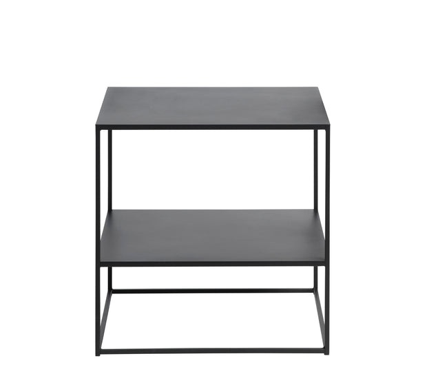 Unique Furniture A/S Masa de cafea din metal, Pebble Negru, L50xl50xH50 cm