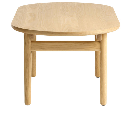 Unique Furniture A/S Masa de cafea din pal, furnir si lemn, Carno Stejar / Natural, L130xl70xH45 cm