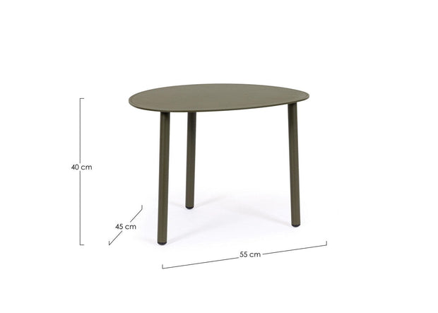 Masa de cafea pentru gradina / terasa din aluminiu, Sparky, L55xl45xH40 cm (1)