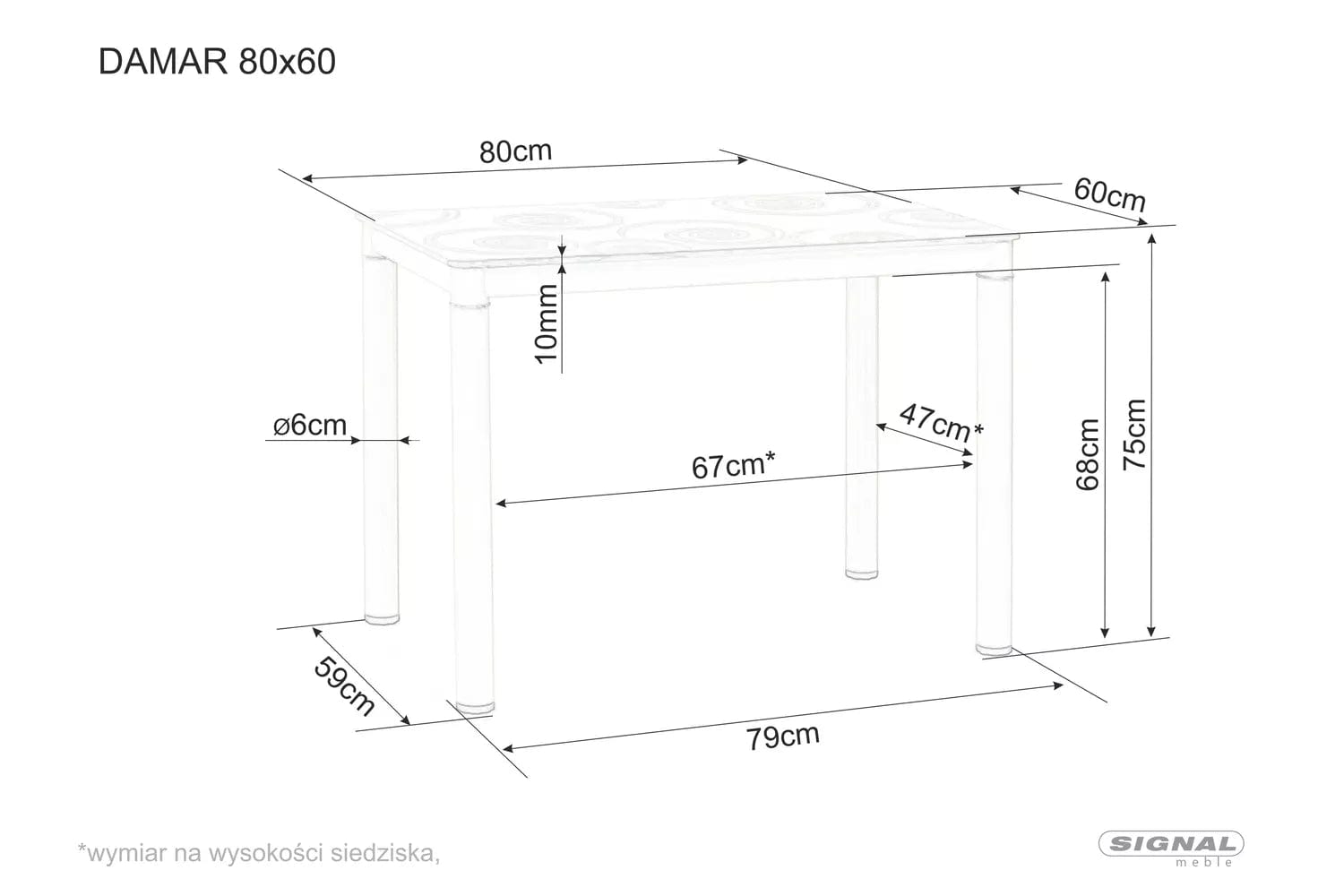 Masa din MDF, furnir si metal, Damar Alb / Negru, L100xl60xH75 cm (1)