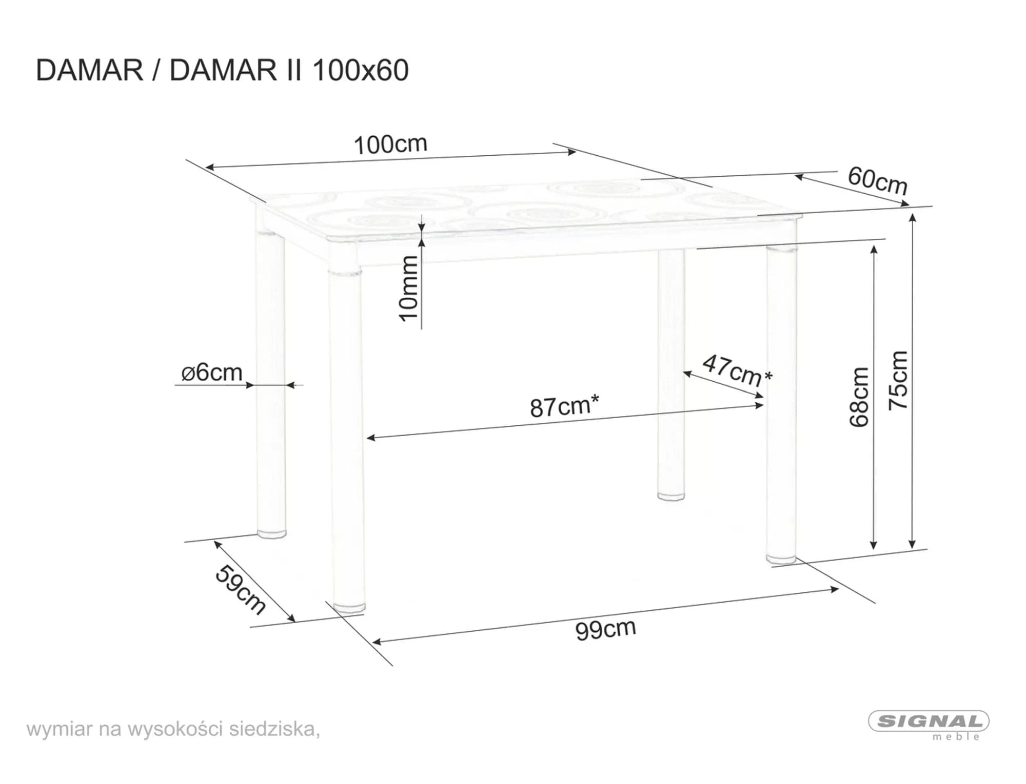 Masa din MDF, furnir si metal, Damar Nuc / Negru, L100xl60xH75 cm (2)