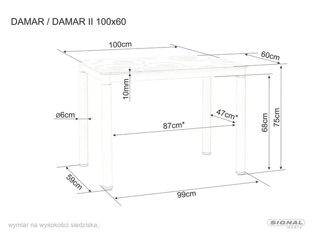 Masa din MDF, furnir si metal, Damar Nuc / Negru, L100xl60xH75 cm (2)