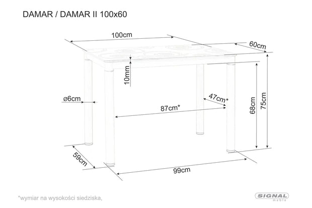 Masa din MDF, furnir si metal, Damar Stejar Artisan / Negru, L100xl60xH75 cm (1)