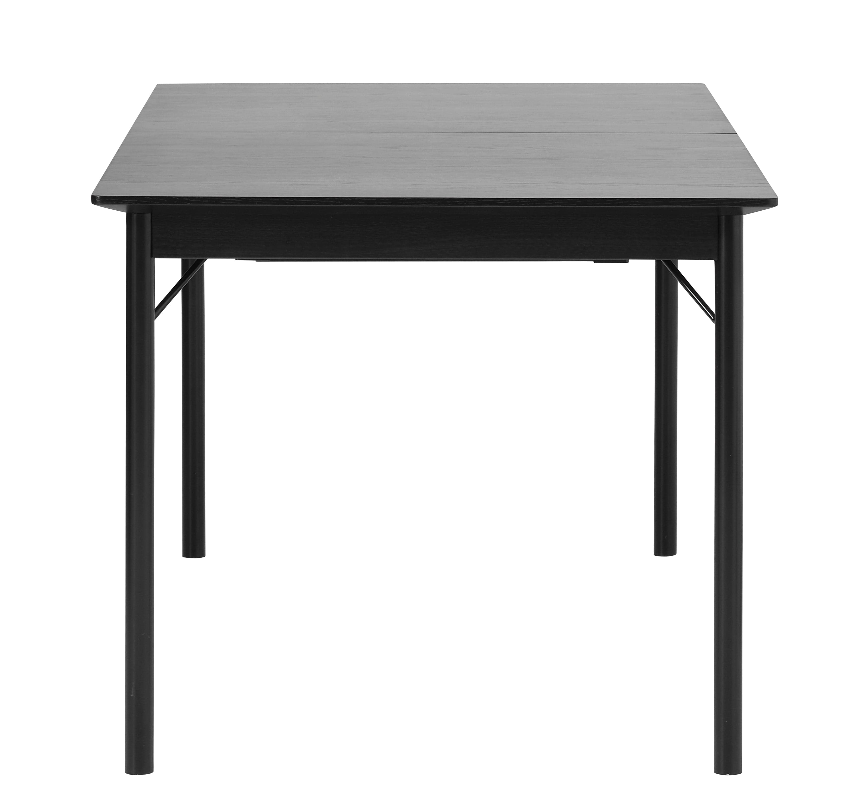 Unique Furniture A/S Masa din MDF, furnir si metal, Savona Negru, L180xl95xH75 cm