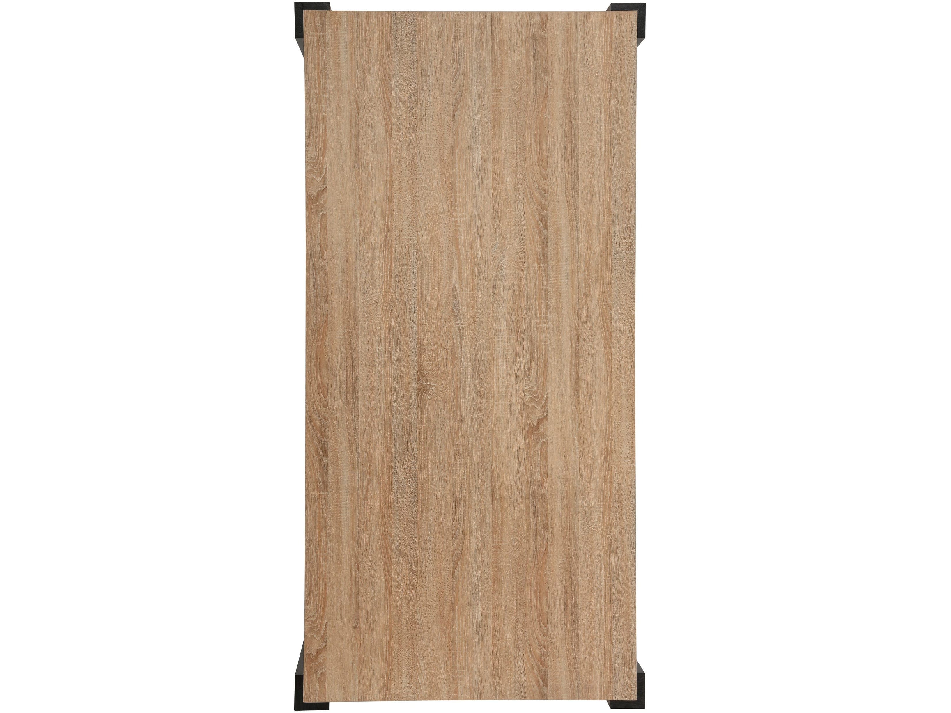 Dorel Home Masa din MDF si pal, Otago Natural / Negru, L200xl100xH76 cm