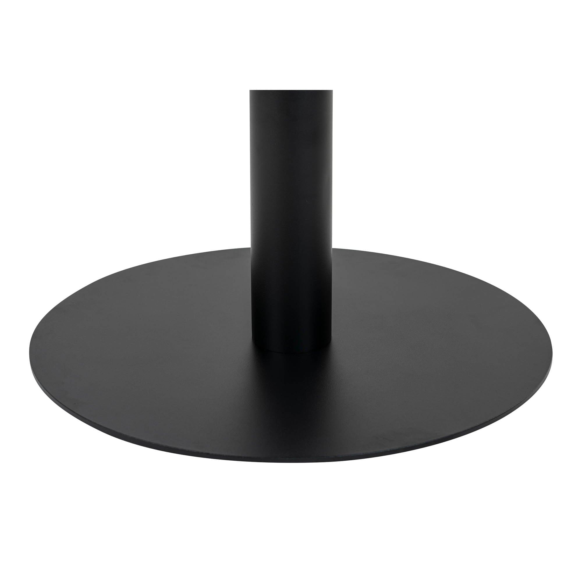 Masa din metal si MDF, Bolzano Round Alb / Negru, Ø110xH75 cm (3)