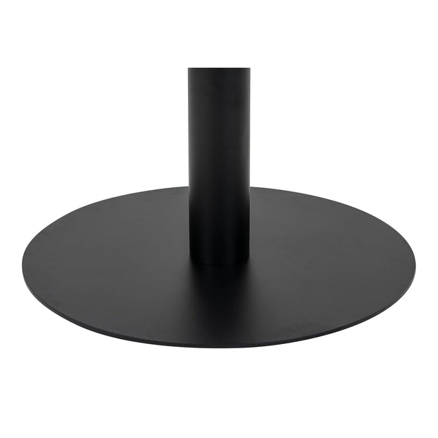 Masa din metal si MDF, Bolzano Round Alb / Negru, Ø110xH75 cm (3)