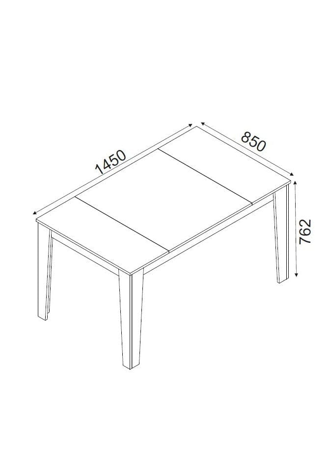 Asir Masa din pal, Costa Bej / Natural, L145xl85xH76,2 cm