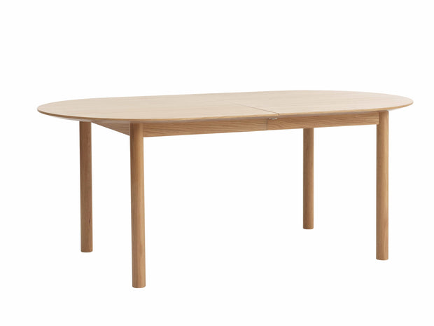 Unique Furniture A/S Masa extensibila din furnir si lemn, Gallina Stejar / Natural, L190-280xl100xH75 cm