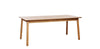 Unique Furniture A/S Masa extensibila din MDF, furnir si lemn, Bari Stejar / Natural, L190-290xl95xH75 cm