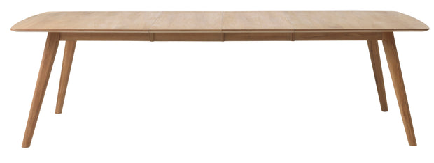 Unique Furniture A/S Masa extensibila din MDF, furnir si lemn, Rho Natural, L180-270xl100xH74 cm