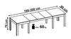 Masa extensibila din pal si MDF, Severus Stejar Sonoma, L160-300xl90xH76 cm (2)