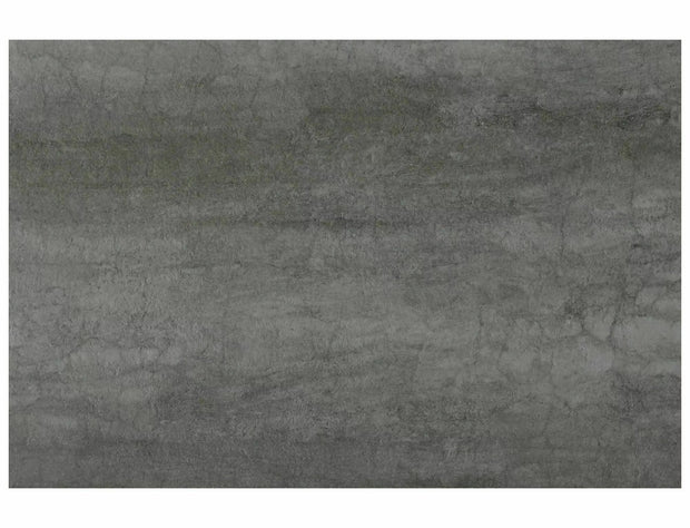 Masa extensibila din sticla, ceramica si metal, Salvadore Pietra Di Savoia Gri Deschis / Negru, L160-240xl90xH77 cm (1)