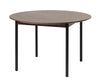 Unique Furniture A/S Masa rotunda din MDF, furnir si metal, Latina Maro / Negru, Ø120xH75 cm