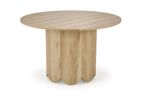 Masa rotunda din MDF, Hugo Stejar, Ø120xH76 cm