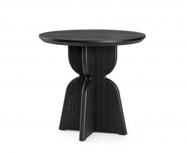 Masa rotunda din MDF si furnir, Empire Negru, Ø80xH76 cm (2)