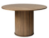 Unique Furniture A/S Masa rotunda din MDF si furnir, Nola Stejar Smoked, Ø120xH75 cm