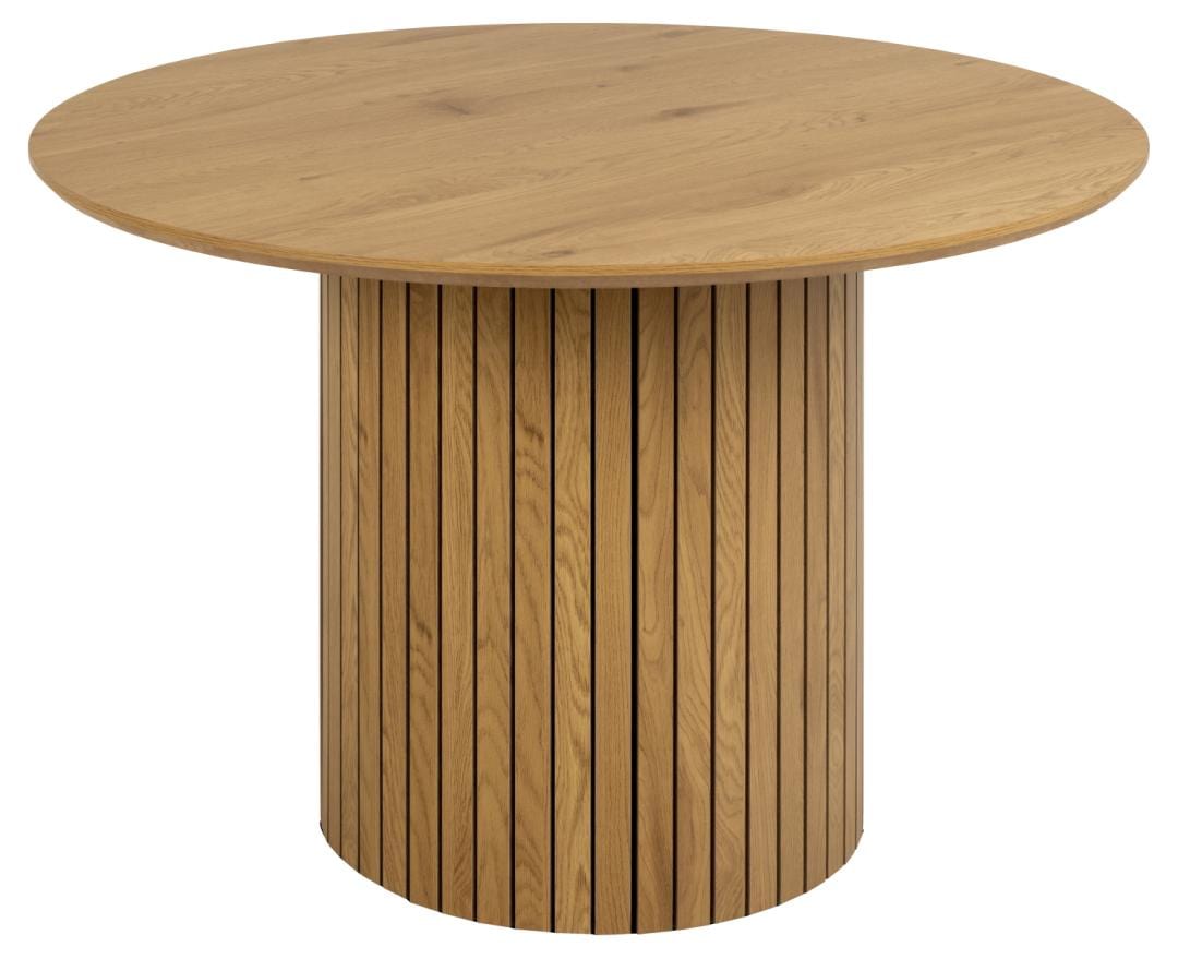 Masa rotunda din MDF, Yale Stejar, Ø120xH75 cm