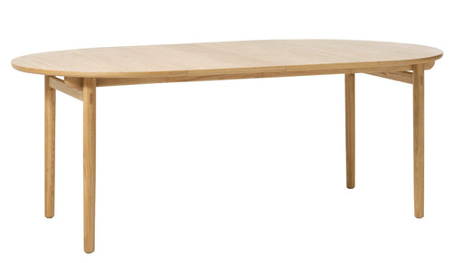 Unique Furniture A/S Masa rotunda din pal, furnir si lemn, Carno Stejar / Natural, Ø120xH74 cm